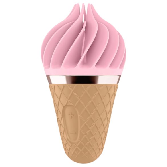 Satisfyer Sweet Treat - περιστρεφόμενο δονητής κλειτορίδας (ροζ-καφέ)
