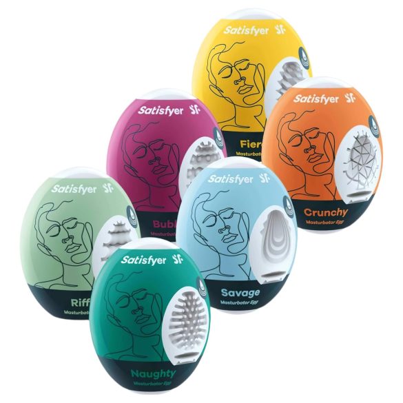 Satisfyer Egg Set - σετ αυγών για αυτοϊκανοποίηση (6 τεμ)