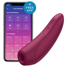   Satisfyer Curvy 1+ - Έξυπνος κλειτοριδικός διεγέρτης με αέρα (κόκκινο)