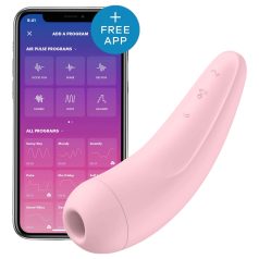   Satisfyer Curvy 2+ - έξυπνος διεγέρτης κλειτορίδας με κύματα αέρα (ροζ)