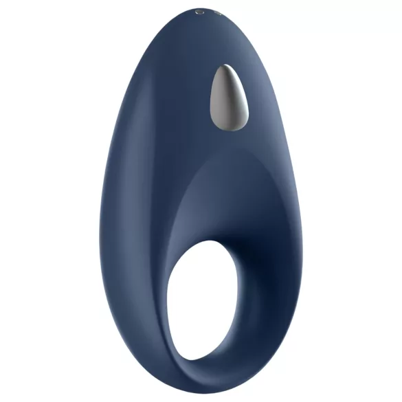 Satisfyer Mighty One - δαχτυλίδι πέους με δόνηση Bluetooth - μπλε
