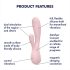 Satisfyer Mono Flex - έξυπνος αδιάβροχος δονητής (ροζ)