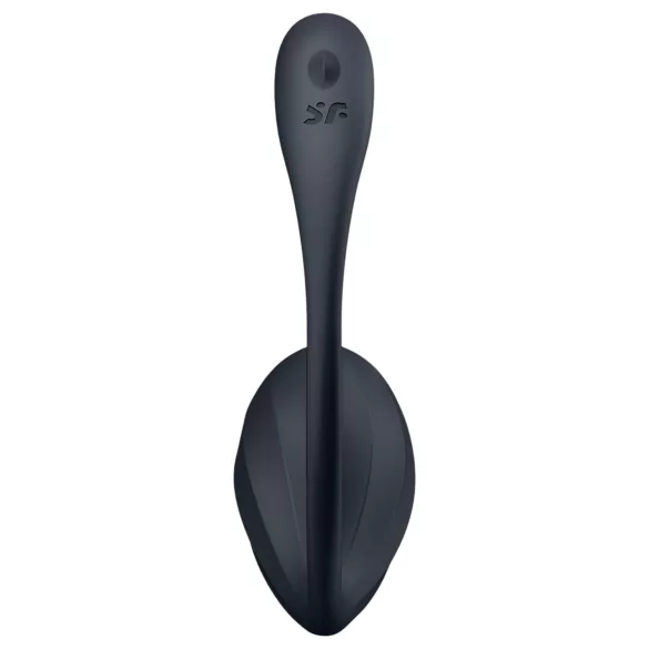 Satisfyer - ασύρματο δονούμενο αυγό - ραβδωτή υφή - μαύρο