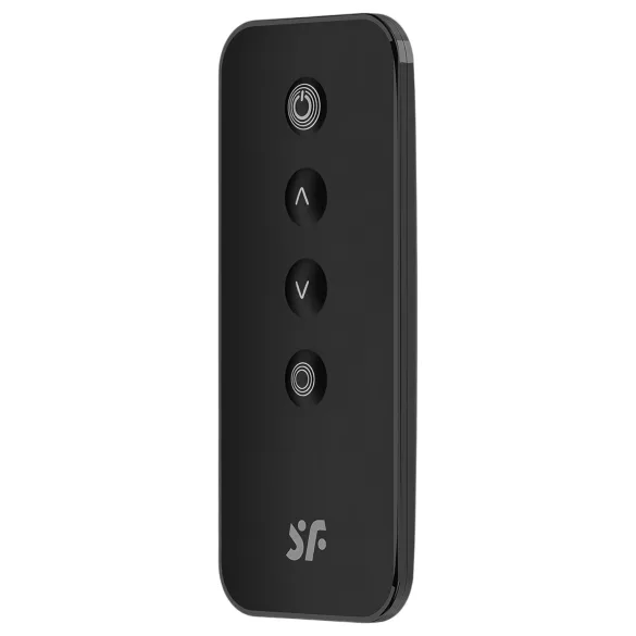 Satisfyer - ασύρματο δονούμενο αυγό - ραβδωτή υφή - μαύρο