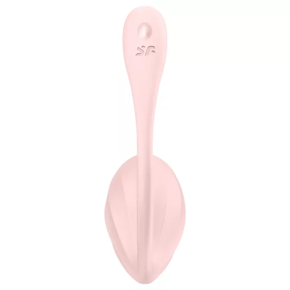 Satisfyer Ribbed Petal - φορετό δονητικό αυγό με τηλεχειρισμό (ροζ)