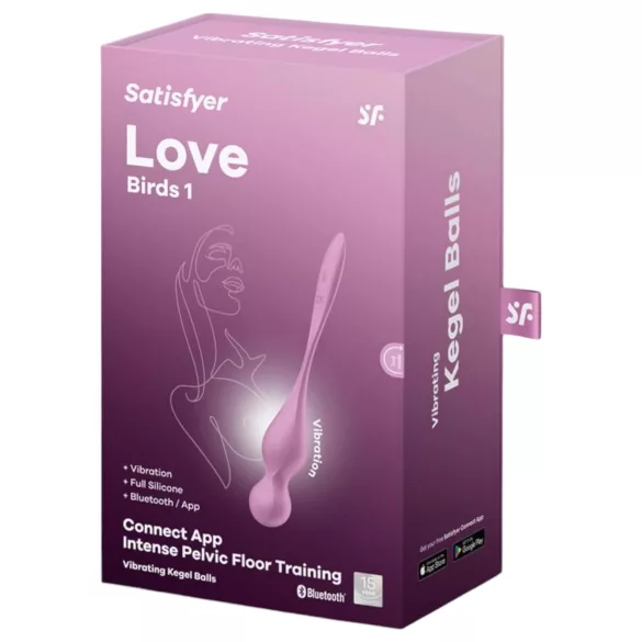 Satisfyer Love Birds 1 - έξυπνη δονητική μπαλίτσα kegel - ροζ