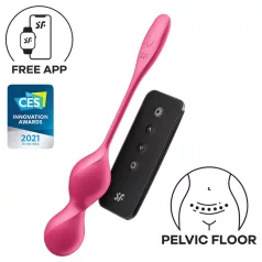   Satisfyer Love Birds 2 - δονητικές μπίλιες γκέισα με έλεγχο μέσω εφαρμογής (ροζ)