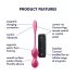 Satisfyer Love Birds 2 - δονητικές μπίλιες γκέισα με έλεγχο μέσω εφαρμογής (ροζ)