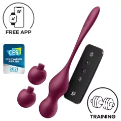   Satisfyer Love Birds Vary - Δονητική μπάλα Kέγκελ με έλεγχο μέσω εφαρμογής (κόκκινο)