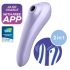 Satisfyer Dual Pleasure - έξυπνος κυματιστός 2σε1 δονητής (μοβ)
