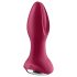 Satisfyer Rotator Plug 2 - επαναφορτιζόμενος πρωκτικός δονητής με χάντρες (κόκκινο)