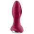 Satisfyer Rotator Plug 2 - επαναφορτιζόμενος πρωκτικός δονητής με χάντρες (κόκκινο)