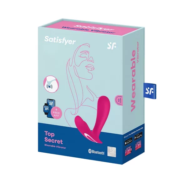 Satisfyer Top Secret - δονητής με έλεγχο μέσω εφαρμογής (ροζ)