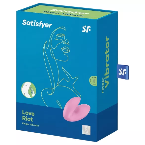 Satisfyer Love Riot - Επαναφορτιζόμενος, αδιάβροχος δονητής δακτύλου (ροζ)