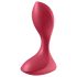 Satisfyer Backdoor Lover - επαναφορτιζόμενος, αδιάβροχος πρωκτικός δονητής (κόκκινο)