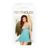 Penthouse - babydoll & στρινγκ set - δαντέλα - τιρκουάζ - M/L