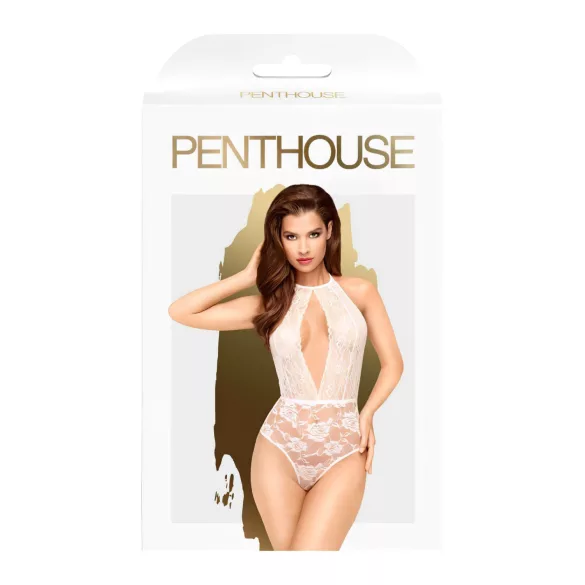 Penthouse - κορμάκι halter neck - λευκό - ελαστικό για γυναίκα