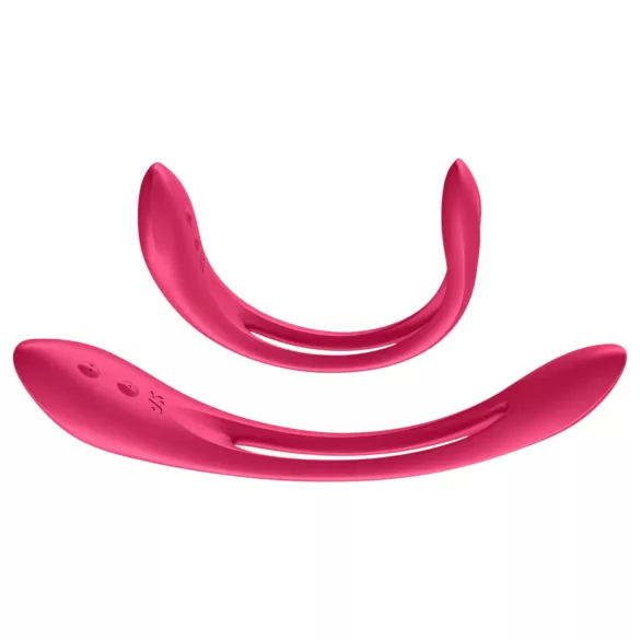 Satisfyer Elastic Joy - δονητής ζευγαριού εύκαμπτος επαναφορτιζόμενος κόκκινος