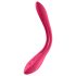 Satisfyer Elastic Joy - επαναφορτιζόμενο, εύκαμπτο διπλό δονητή (κόκκινο)