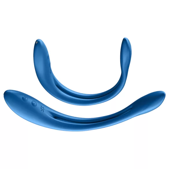 Satisfyer Elastic Game - δονητής ζευγαριού εύκαμπτος επαναφορτιζόμενος μπλε