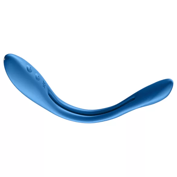Satisfyer Elastic Game - δονητής ζευγαριού εύκαμπτος επαναφορτιζόμενος μπλε