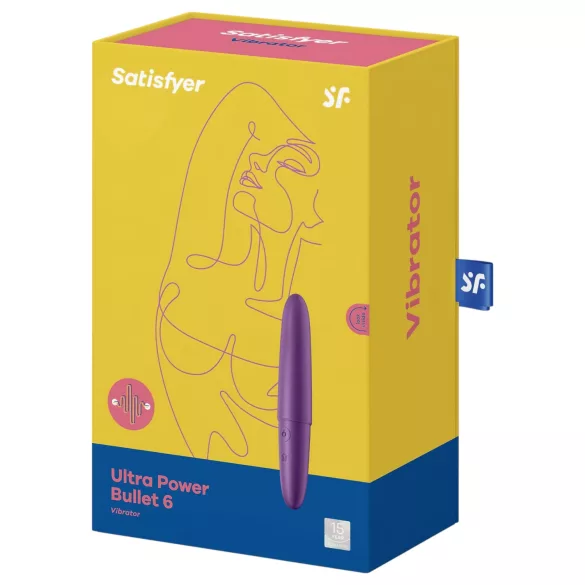 Satisfyer - δονητής bullet με επαναφορτιζόμενη μπαταρία - αδιάβροχος - μωβ