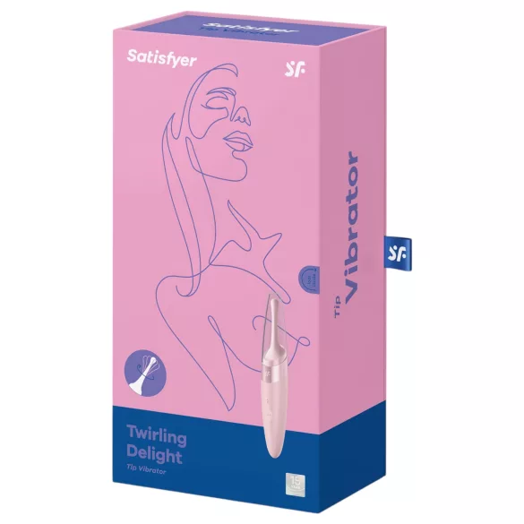 Satisfyer Twirling Delight - δονητής κλειτορίδας αδιάβροχος - ροζ