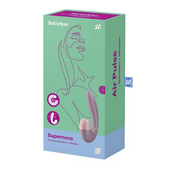 Satisfyer Supernova - δονητής 2 σε 1 με παλμούς αέρα επαναφορτιζόμενος ροζ