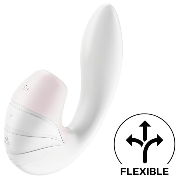 Satisfyer Supernova - επαναφορτιζόμενος, κυματικός δονητής 2 σε 1 (λευκό)