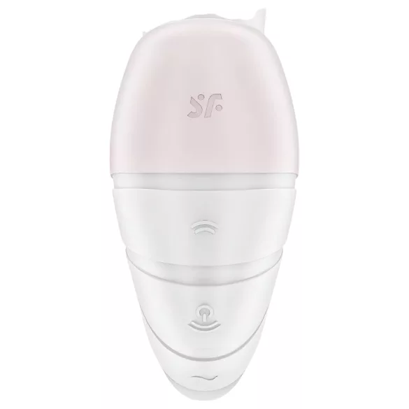 Satisfyer Supernova - δονητής 2 σε 1 με κύματα αέρα - επαναφορτιζόμενος λευκός