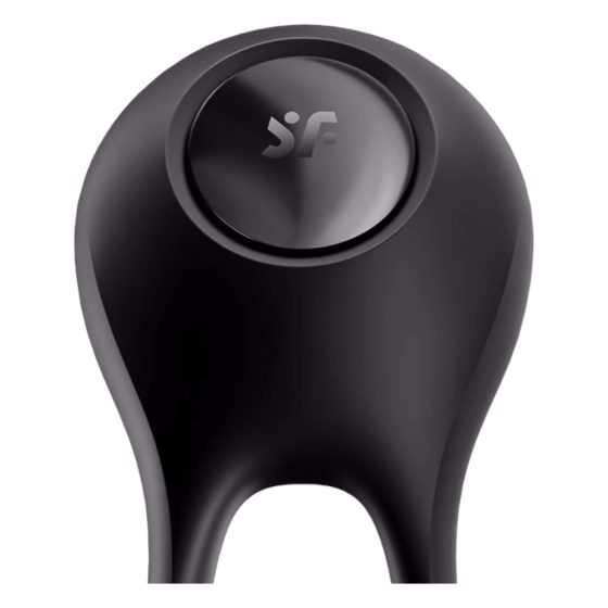 Satisfyer Majestic Duo - battery operated, waterproof, vibrating penis ring (black)