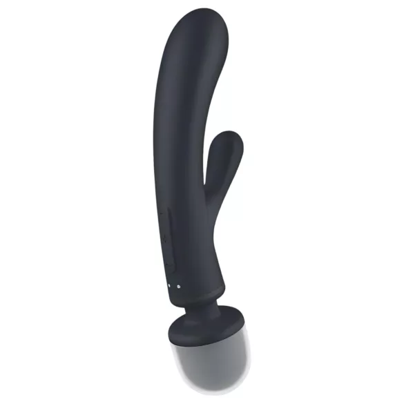 Satisfyer Triple Lover - δονητής σημείου G & διπλή διείσδυση - ασημί