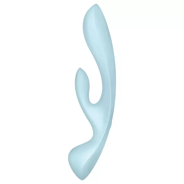 Satisfyer Triple Oh - δονητής με βραχίονα κλειτορίδας επαναφορτιζόμενος μπλε