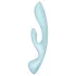 Satisfyer Triple Oh - δονητής με βραχίονα κλειτορίδας επαναφορτιζόμενος μπλε