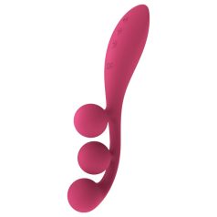   Satisfyer Tri Ball 1 - επαναφορτιζόμενος πολυλειτουργικός δονητής (κόκκινος)