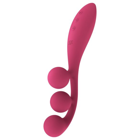 Satisfyer Tri Ball 1 - επαναφορτιζόμενος πολυλειτουργικός δονητής (κόκκινος)