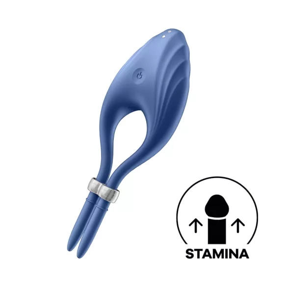 Satisfyer Duelist - δονητικό δαχτυλίδι πέους επαναφορτιζόμενο μπλε
