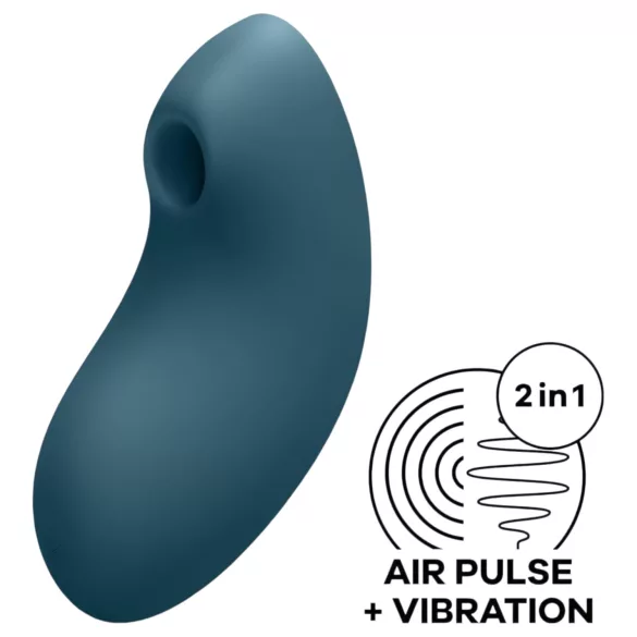 Satisfyer Vulva Lover 2 - επαναφορτιζόμενος δονούμενος κλειτοριδικός διεγέρτης (μπλε)