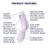 Satisfyer Curvy Trinity 2 - 2σε1 δονητής αέρα (μωβ)