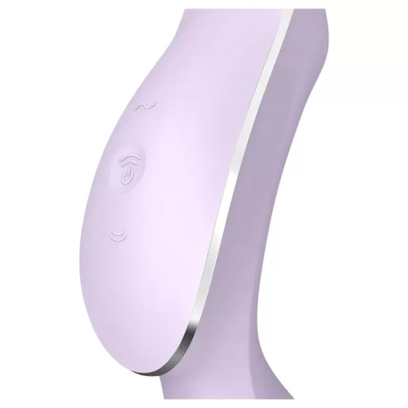Satisfyer Curvy Trinity 2 - δονητής 2 σε 1 με κυματισμούς αέρα (μωβ)