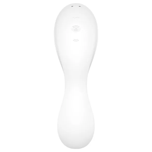 Satisfyer Curvy Trinity 5+ - έξυπνος δονητής 2 σε 1 - λευκό