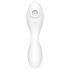 Satisfyer Curvy Trinity 5+ - έξυπνος 2in1 δονητής (λευκός)