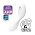 Satisfyer Curvy Trinity 5+ - έξυπνος 2in1 δονητής (λευκός)