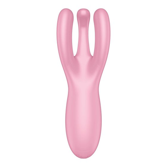 Satisfyer Threesome 4 - smart rechargeable clitoral vibrator (pink)