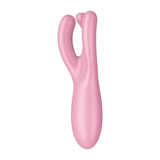 Satisfyer Threesome 4 - smart rechargeable clitoral vibrator (pink)