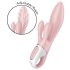 Satisfyer Air Pump Bunny 3 - αντλούμενος δονητής (ροζ)