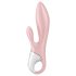 Satisfyer Air Pump Bunny 3 - αντλούμενος δονητής (ροζ)
