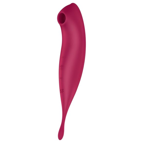 Satisfyer Twirling Pro - έξυπνο 2in1 κλειτοριδικό δονητή (κόκκινο)