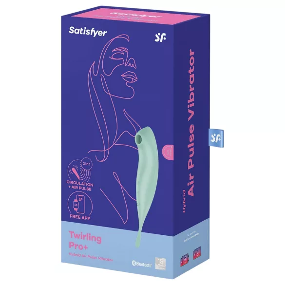 Satisfyer Twirling Pro - Δονητής κλειτορίδας με έλεγχο μέσω εφαρμογής (μέντα)