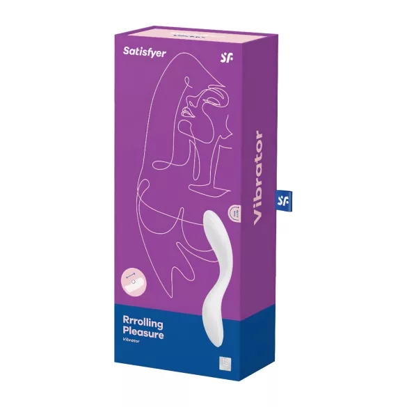 Satisfyer Rrrolling - δονητής σημείου G με κινούμενες μπάλες - λευκό